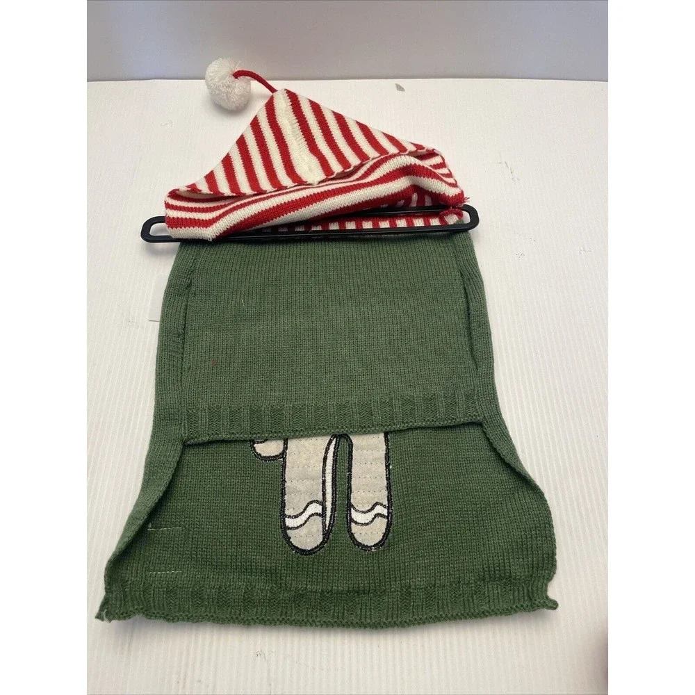 WHOOPI GOLDBERG Broken Cookie Dog Sweater & Beanie Set Size Medium NWT